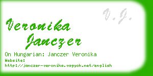 veronika janczer business card